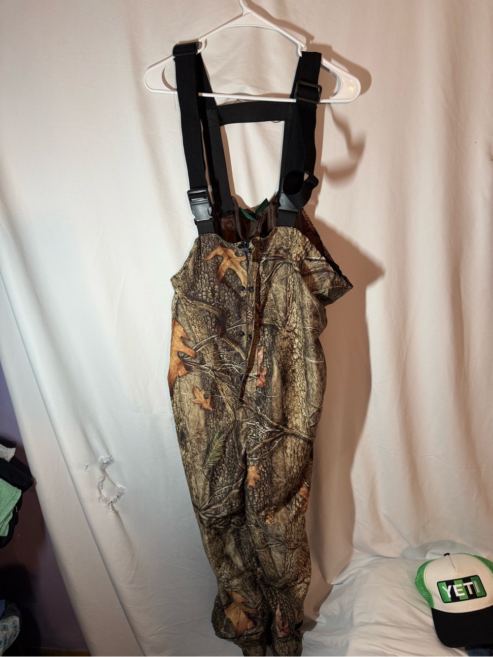 Huntworth Mens XL Camo Insulated Hunting Bib Overalls Waterproof Hunting Pants